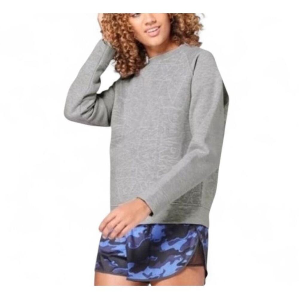 IVY PARK Embroidered Logo Crewneck Sweatshirt Gray Size Small